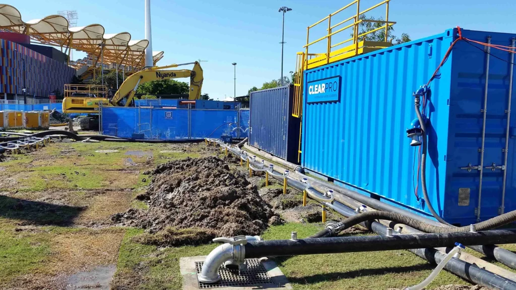 Dewatering at Metricon Stadium, Carrara QLD