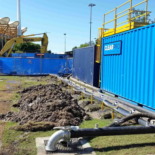 Dewatering at Metricon Stadium, Carrara QLD